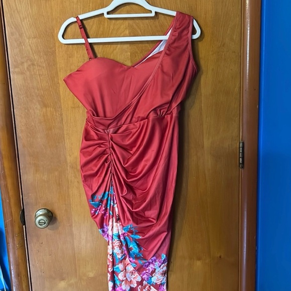 Amazon Dresses & Skirts - Elegant Red Floral Women's cocktail dress